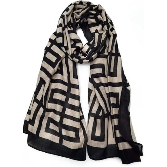 Women's Scarves Lady Light Soft Fashion Solid Scarf Wrap Shawl for All Season - Picture 7 of 7